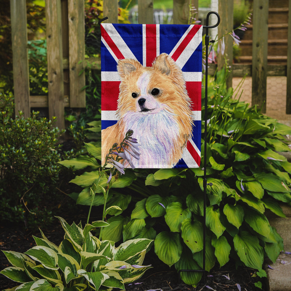 Chihuahua with English Union Jack British Flag Flag Garden Size SS4915GF