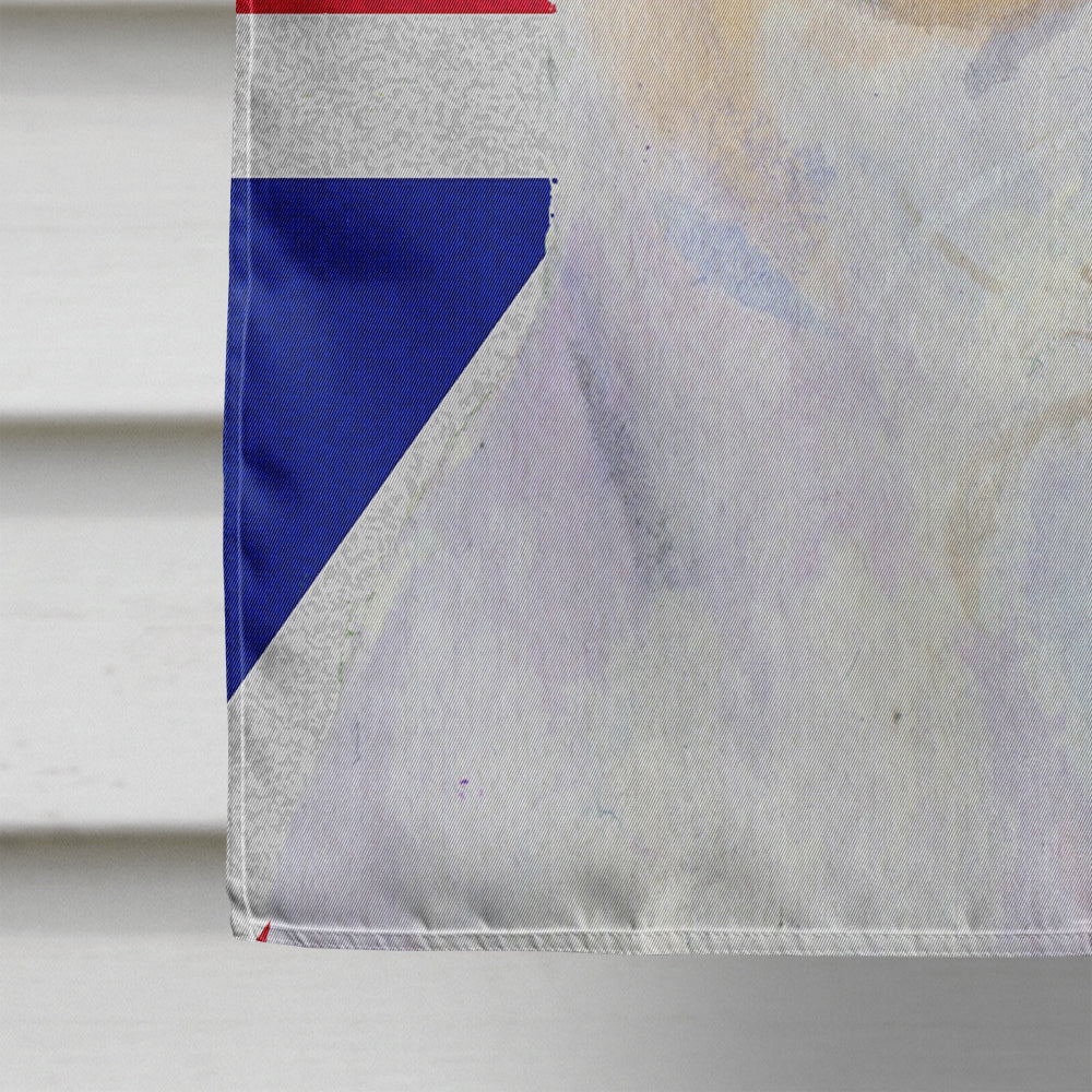 Chihuahua with English Union Jack British Flag Flag Canvas House Size SS4916CHF  the-store.com.