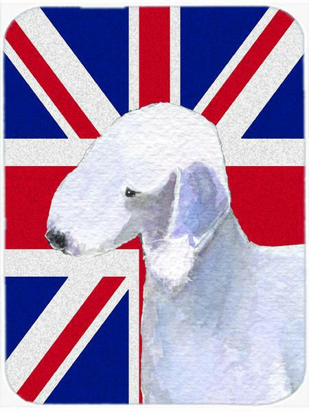 Bedlington Terrier with English Union Jack British Flag Mouse Pad, Hot Pad or Trivet SS4925MP by Caroline's Treasures