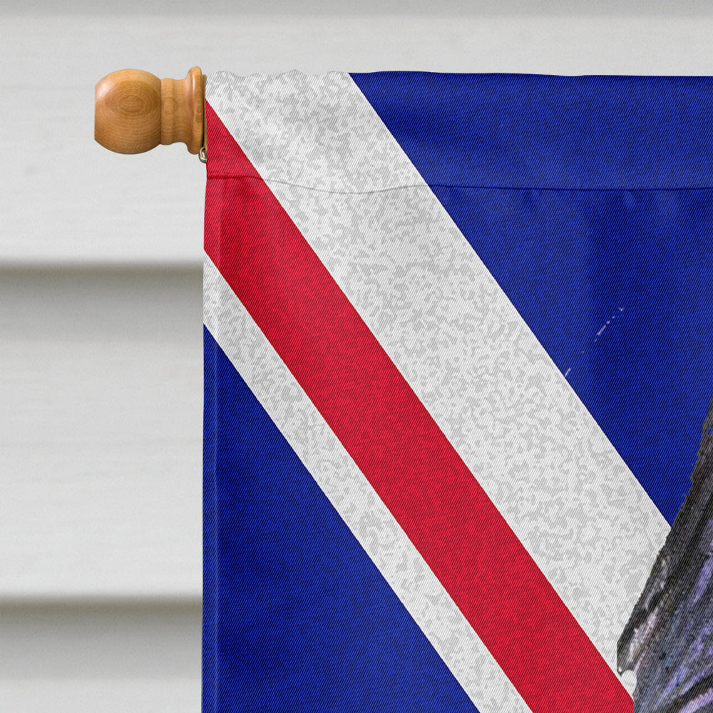 Briard with English Union Jack British Flag Flag Canvas House Size SS4931CHF  the-store.com.