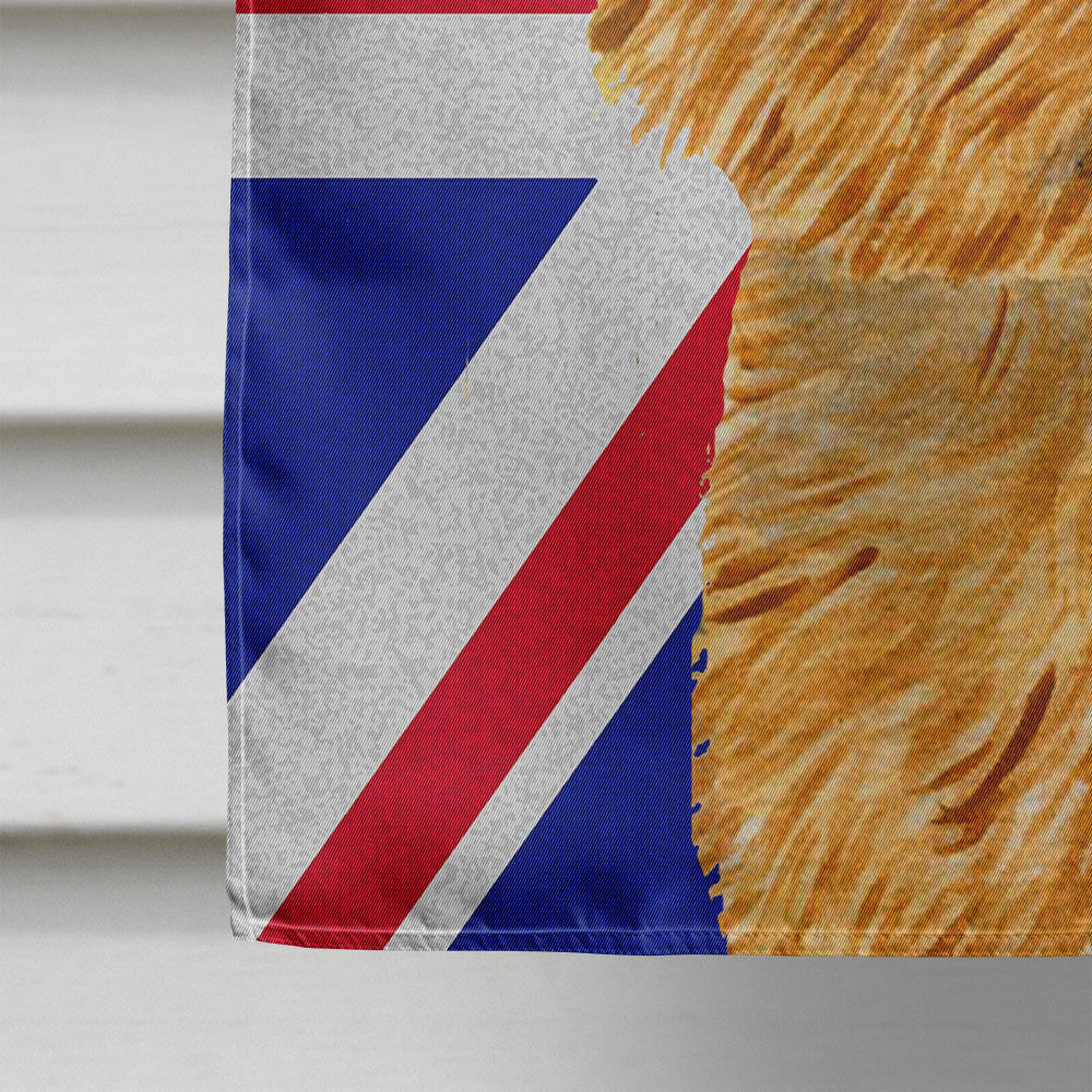 Norwich Terrier with English Union Jack British Flag Flag Canvas House Size SS4941CHF  the-store.com.