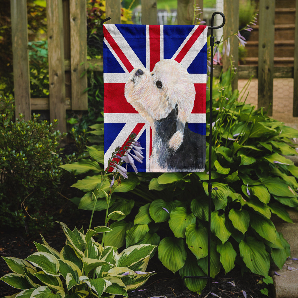 Dandie Dinmont Terrier with English Union Jack British Flag Flag Garden Size