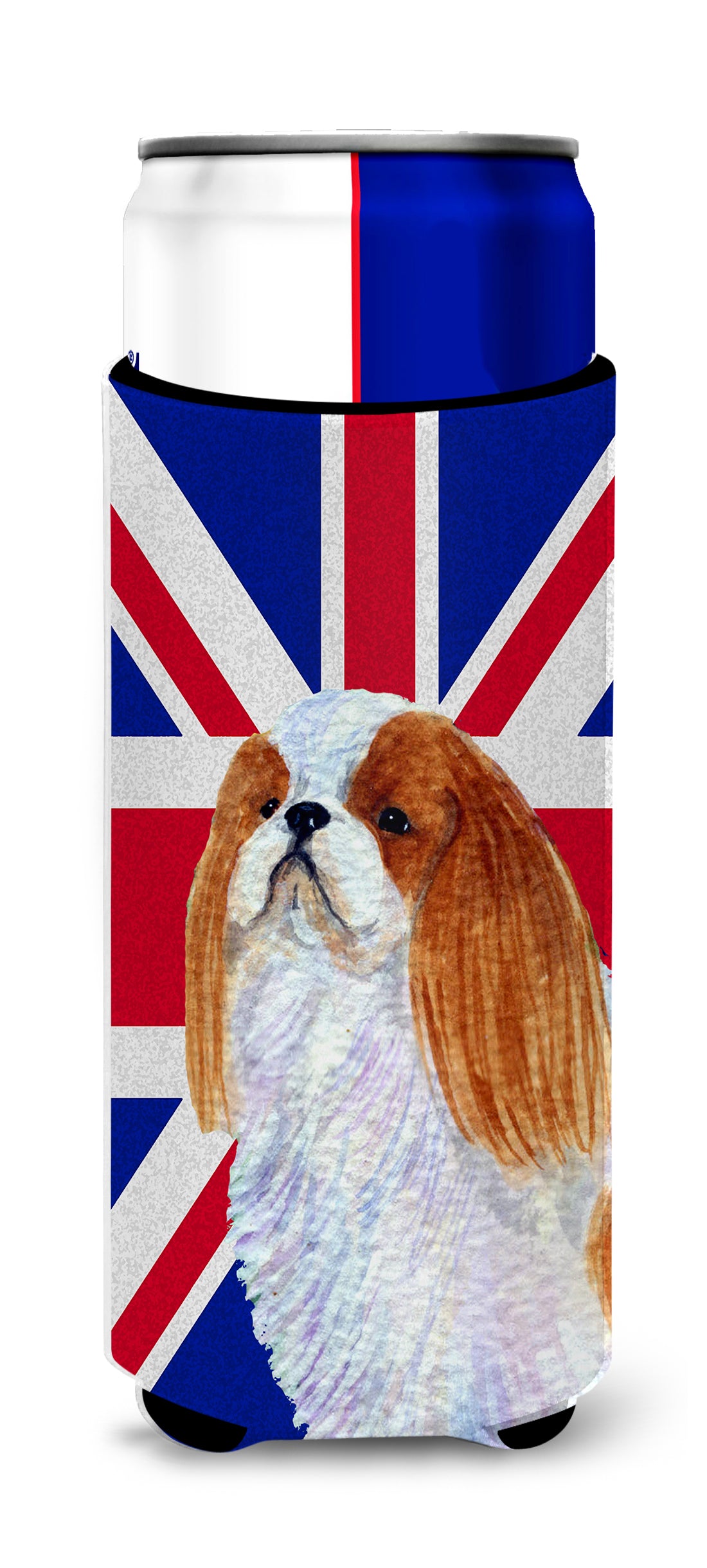 English Toy Spaniel with English Union Jack British Flag Ultra Beverage Insulators for slim cans SS4949MUK.