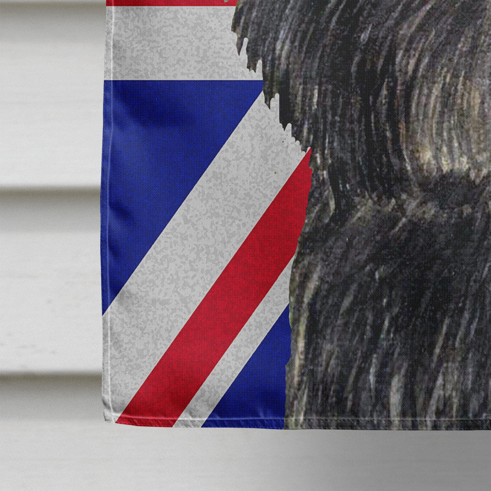 Affenpinscher with English Union Jack British Flag Flag Canvas House Size SS4953CHF  the-store.com.