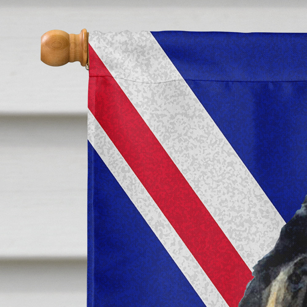Tibetan Spaniel with English Union Jack British Flag Flag Canvas House Size SS4954CHF  the-store.com.