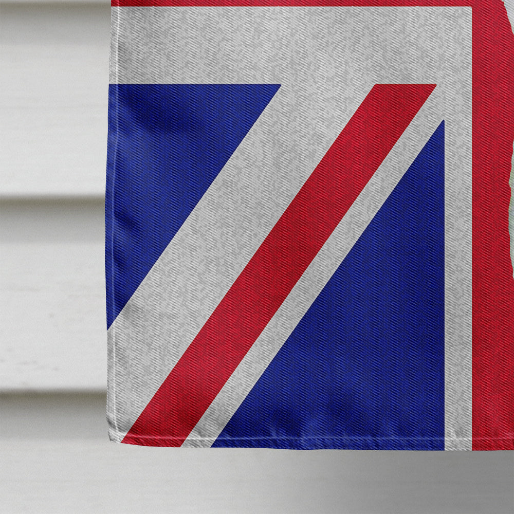 Basenji with English Union Jack British Flag Flag Canvas House Size SS4956CHF  the-store.com.