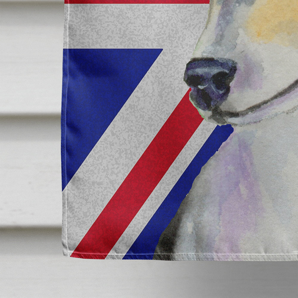 Rat Terrier with English Union Jack British Flag Flag Canvas House Size SS4960CHF  the-store.com.