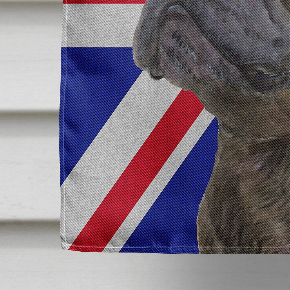 French Bulldog with English Union Jack British Flag Flag Canvas House Size SS4961CHF