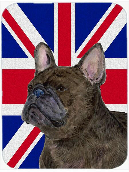 French Bulldog with English Union Jack British Flag Mouse Pad, Hot Pad or Trivet SS4961MP by Caroline's Treasures