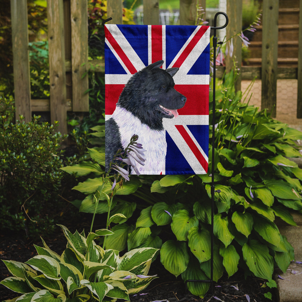 Akita with English Union Jack British Flag Flag Garden Size  the-store.com.