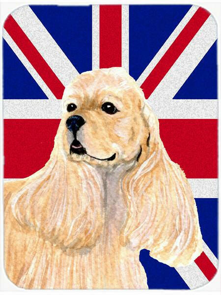 Cocker Spaniel Buff with English Union Jack British Flag Mouse Pad, Hot Pad or Trivet SS4964MP by Caroline&#39;s Treasures