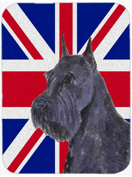 Schnauzer with English Union Jack British Flag Mouse Pad, Hot Pad or Trivet SS4965MP by Caroline's Treasures