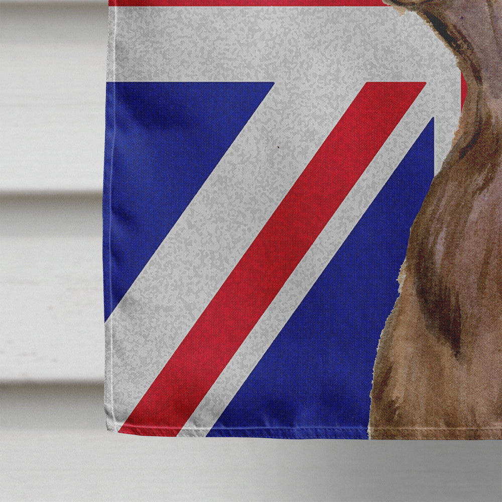 Field Spaniel with English Union Jack British Flag Flag Canvas House Size SS4967CHF  the-store.com.
