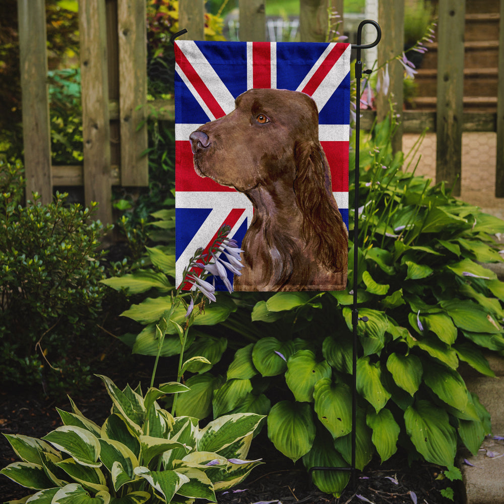 Field Spaniel with English Union Jack British Flag Flag Garden Size SS4967GF