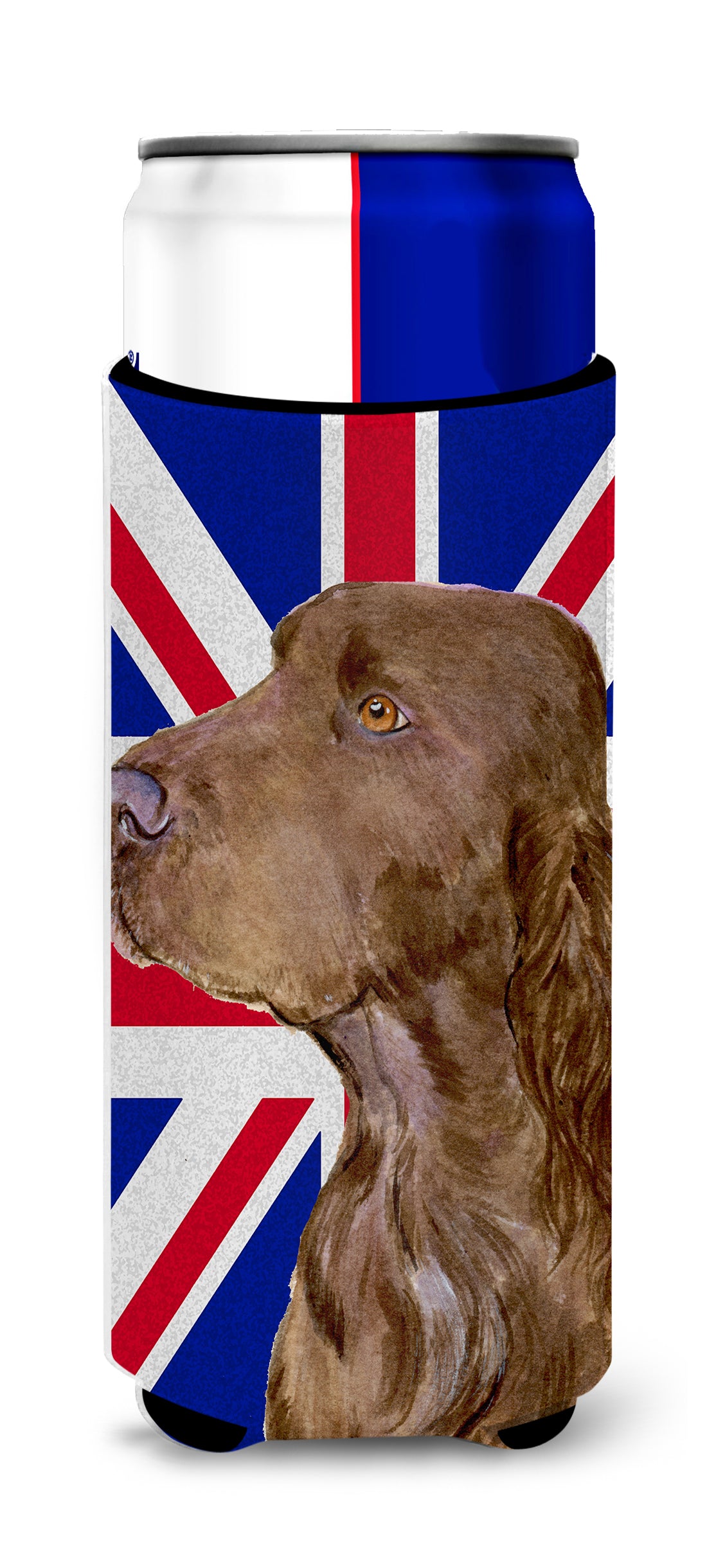 Field Spaniel with English Union Jack British Flag Ultra Beverage Insulators for slim cans SS4967MUK
