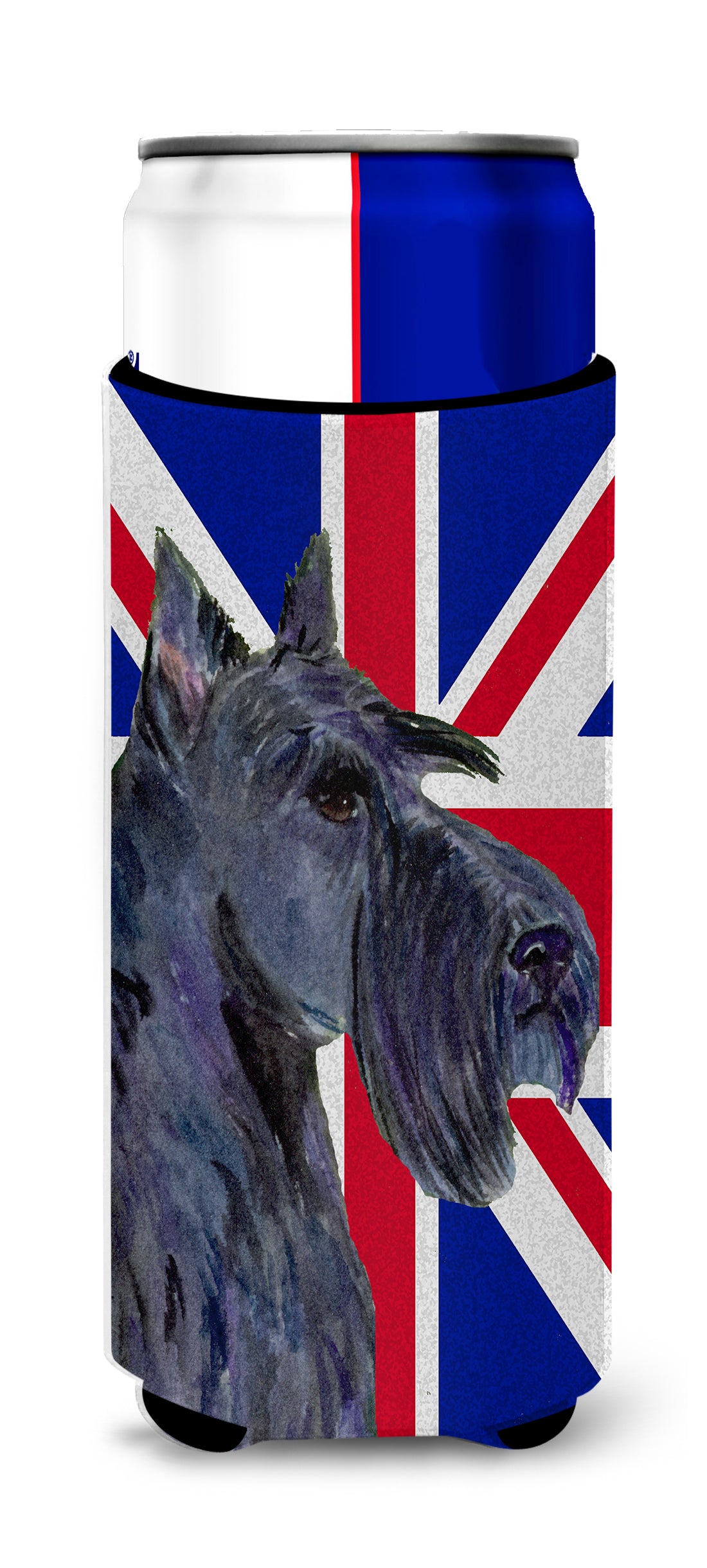 Scottish Terrier with English Union Jack British Flag Ultra Beverage Insulators for slim cans SS4971MUK