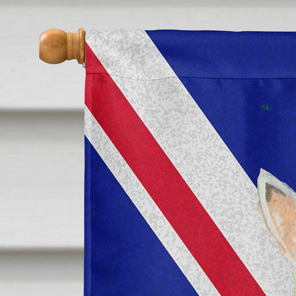 Scottish Terrier Wheaten with English Union Jack British Flag Flag Canvas House Size SS4972CHF  the-store.com.