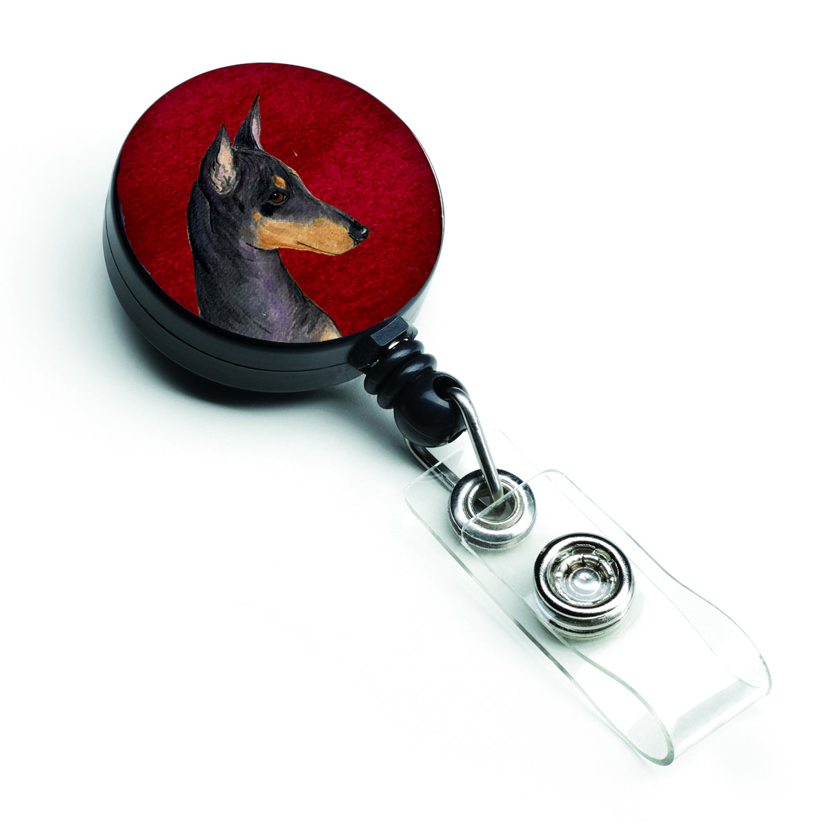 Manchester Terrier Retractable Badge Reel or ID Holder with Clip