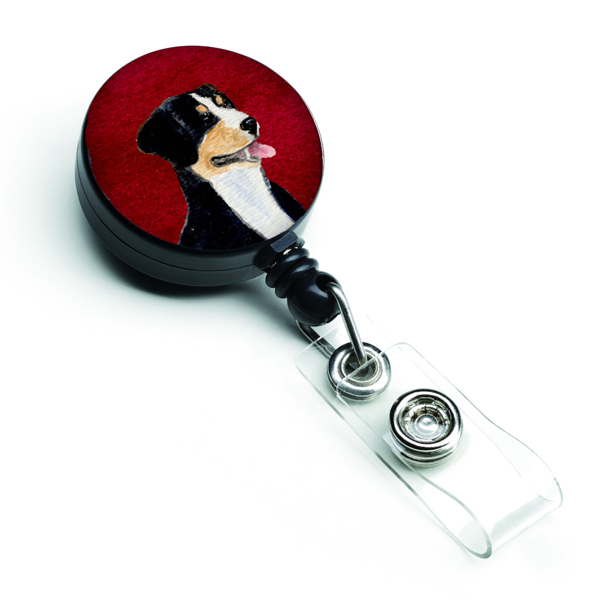 Entlebucher Mountain Dog Retractable Badge Reel or ID Holder with Clip.