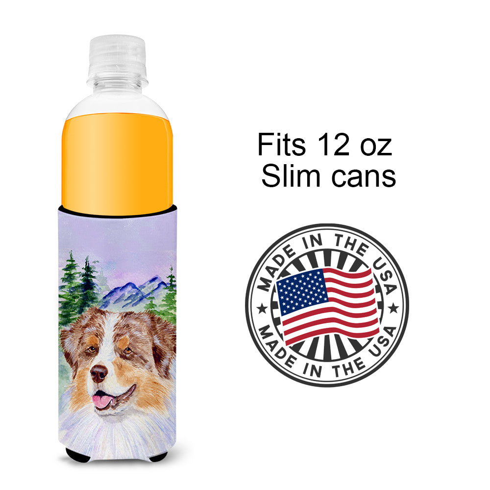 Australian Shepherd Ultra Beverage Insulators for slim cans SS8001MUK.