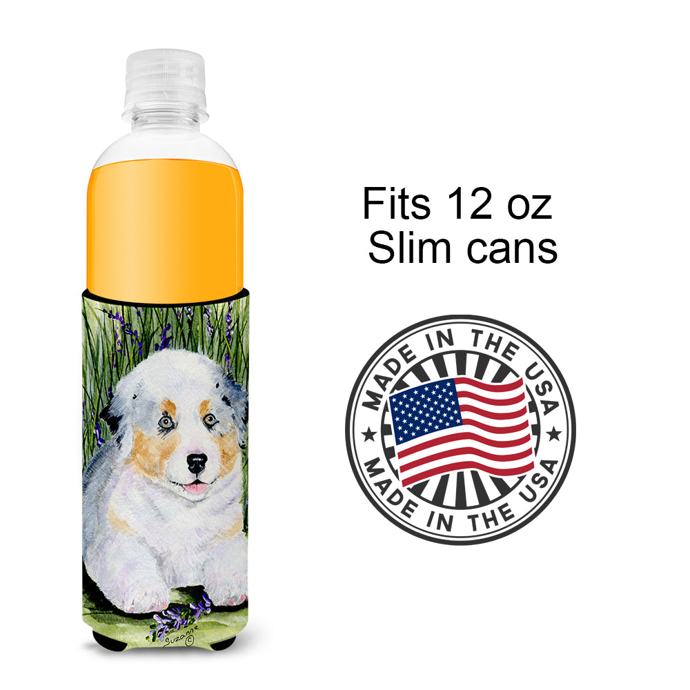 Australian Shepherd Ultra Beverage Insulators for slim cans SS8005MUK.