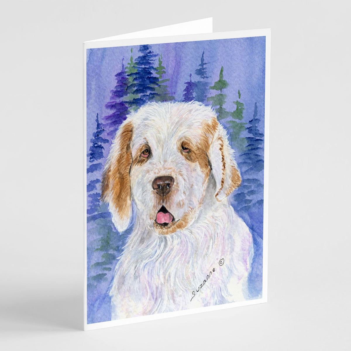 Buy this Clumber Spaniel Greeting Cards and Envelopes Pack of 8