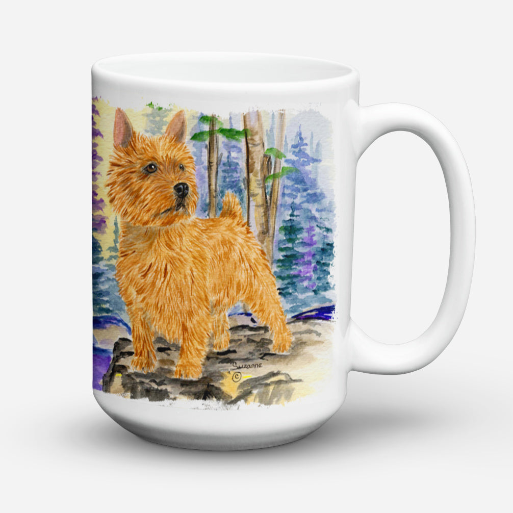 Norwich Terrier Dishwasher Safe Microwavable Ceramic Coffee Mug 15 ounce SS8011CM15  the-store.com.
