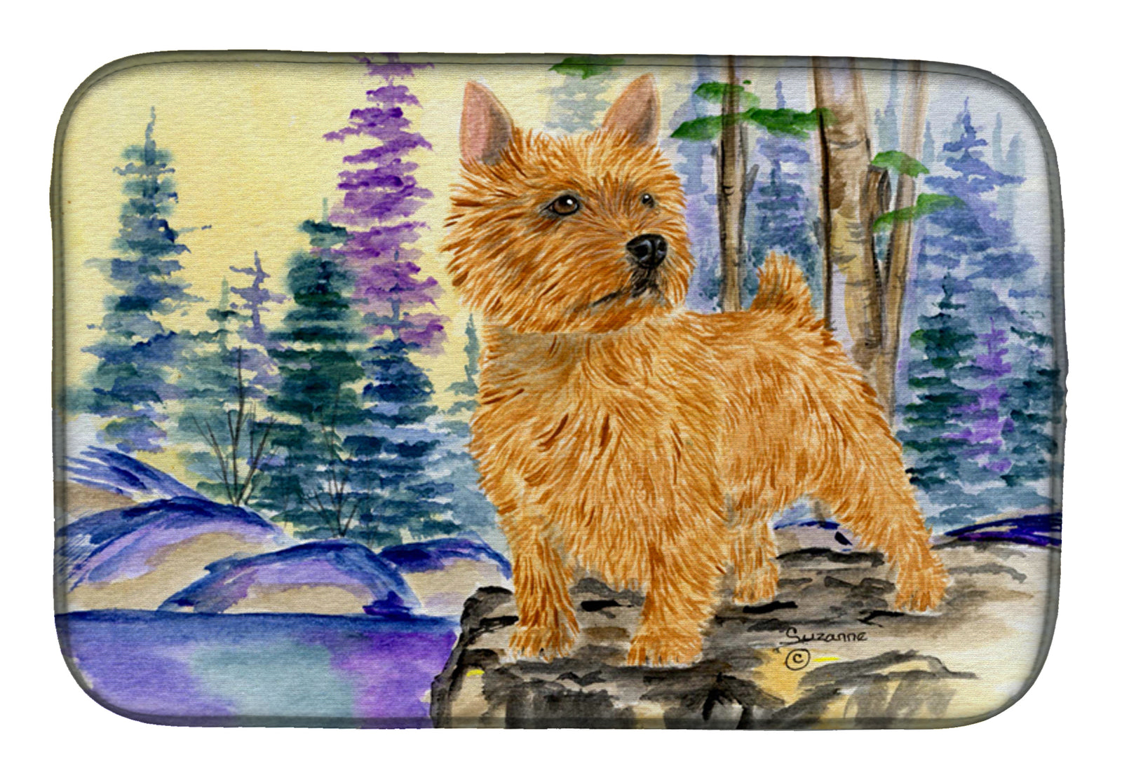 Norwich Terrier Dish Drying Mat SS8011DDM  the-store.com.