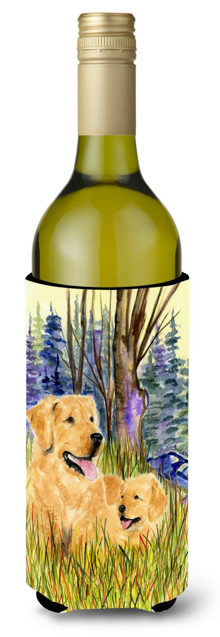 Golden Retriever Wine Bottle Beverage Insulator Beverage Insulator Hugger by Caroline&#39;s Treasures