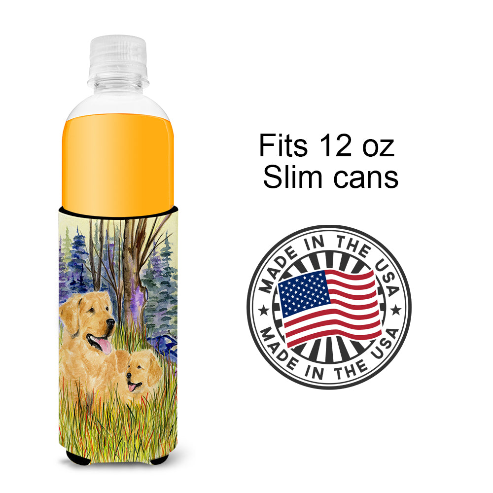 Golden Retriever Ultra Beverage Insulators for slim cans SS8014MUK.