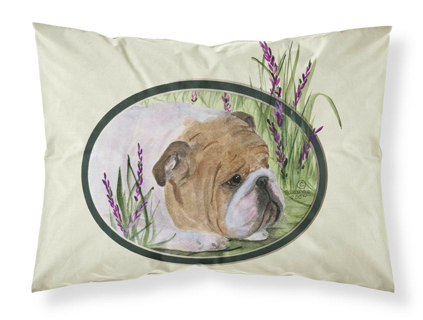 English Bulldog Moisture wicking Fabric standard pillowcase by Caroline's Treasures