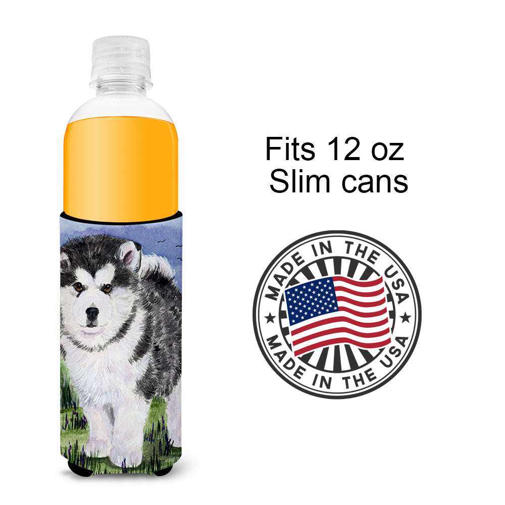 Alaskan Malamute Ultra Beverage Insulators for slim cans SS8027MUK.