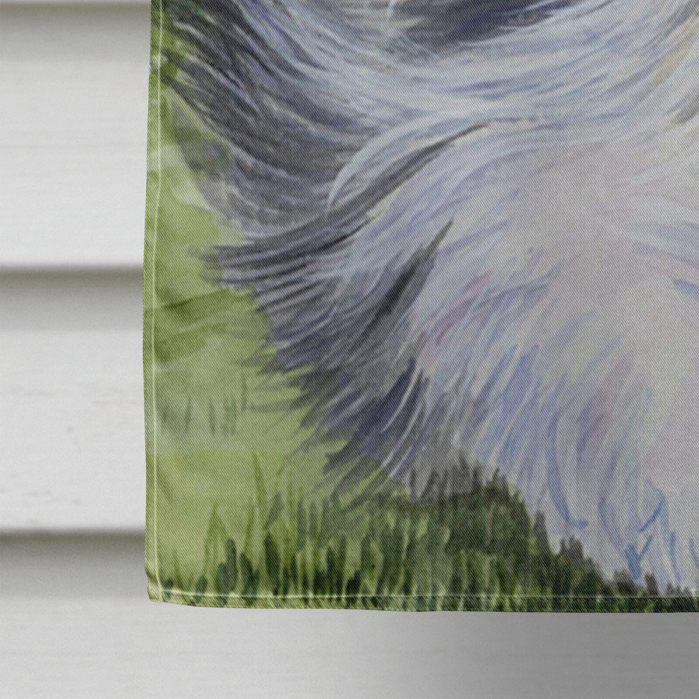 Bearded Collie Flag Canvas House Size  the-store.com.