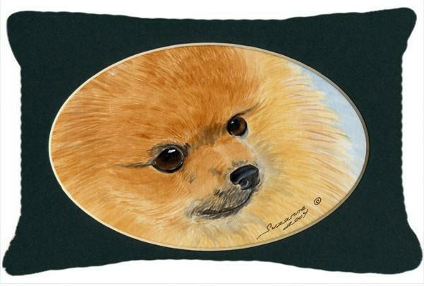 Pomeranian Decorative   Canvas Fabric Pillow by Caroline&#39;s Treasures