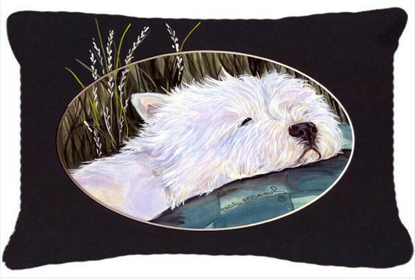 Westie Decorative   Canvas Fabric Pillow by Caroline&#39;s Treasures