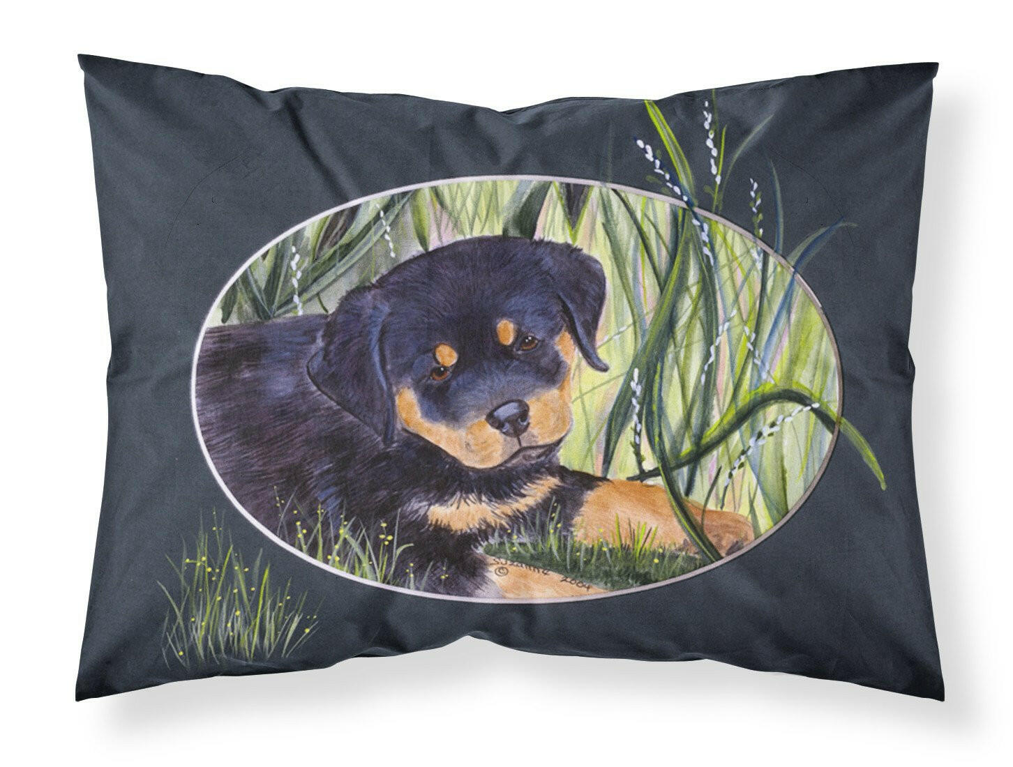 Rottweiler Moisture wicking Fabric standard pillowcase by Caroline's Treasures