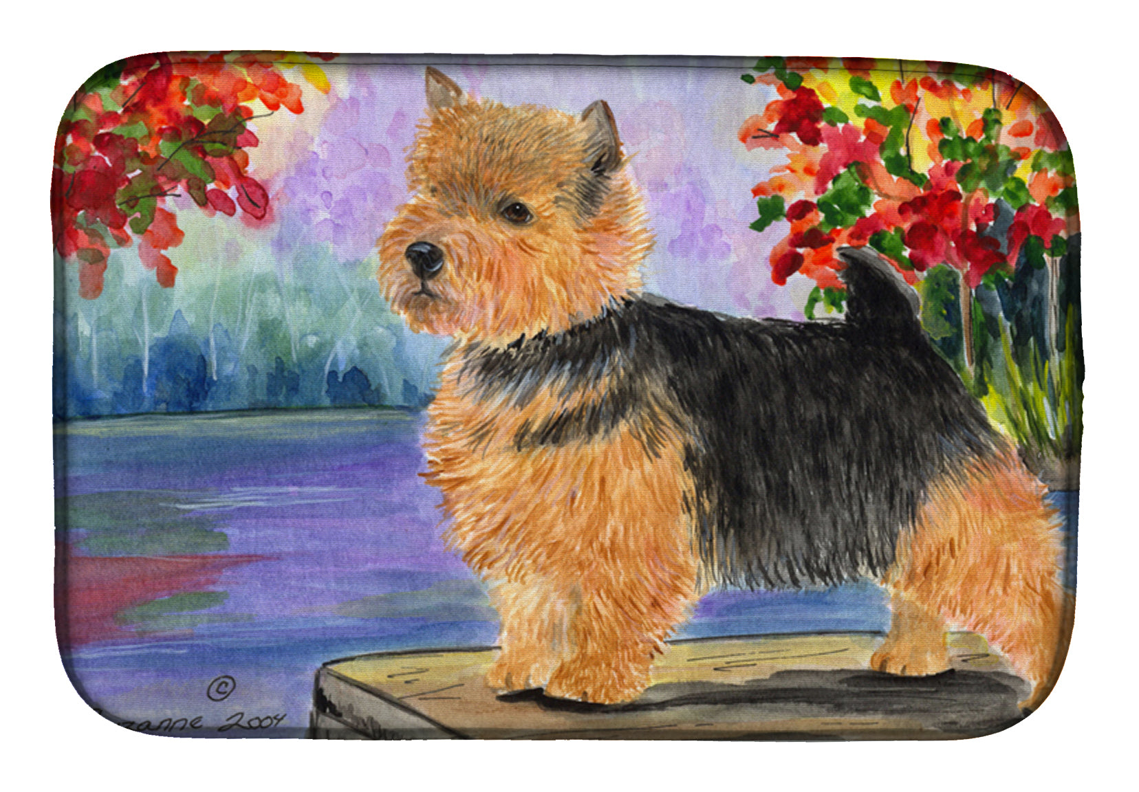 Norwich Terrier Dish Drying Mat SS8054DDM  the-store.com.