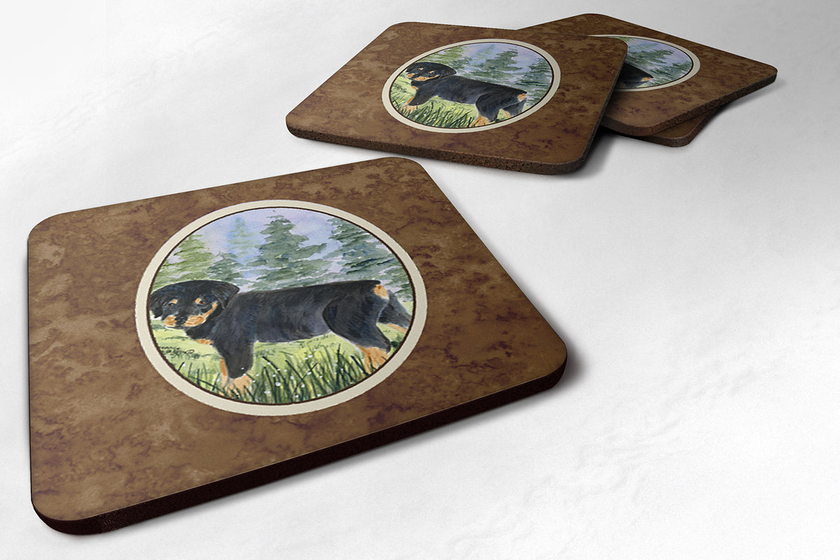 Set of 4 Rottweiler Foam Coasters - the-store.com