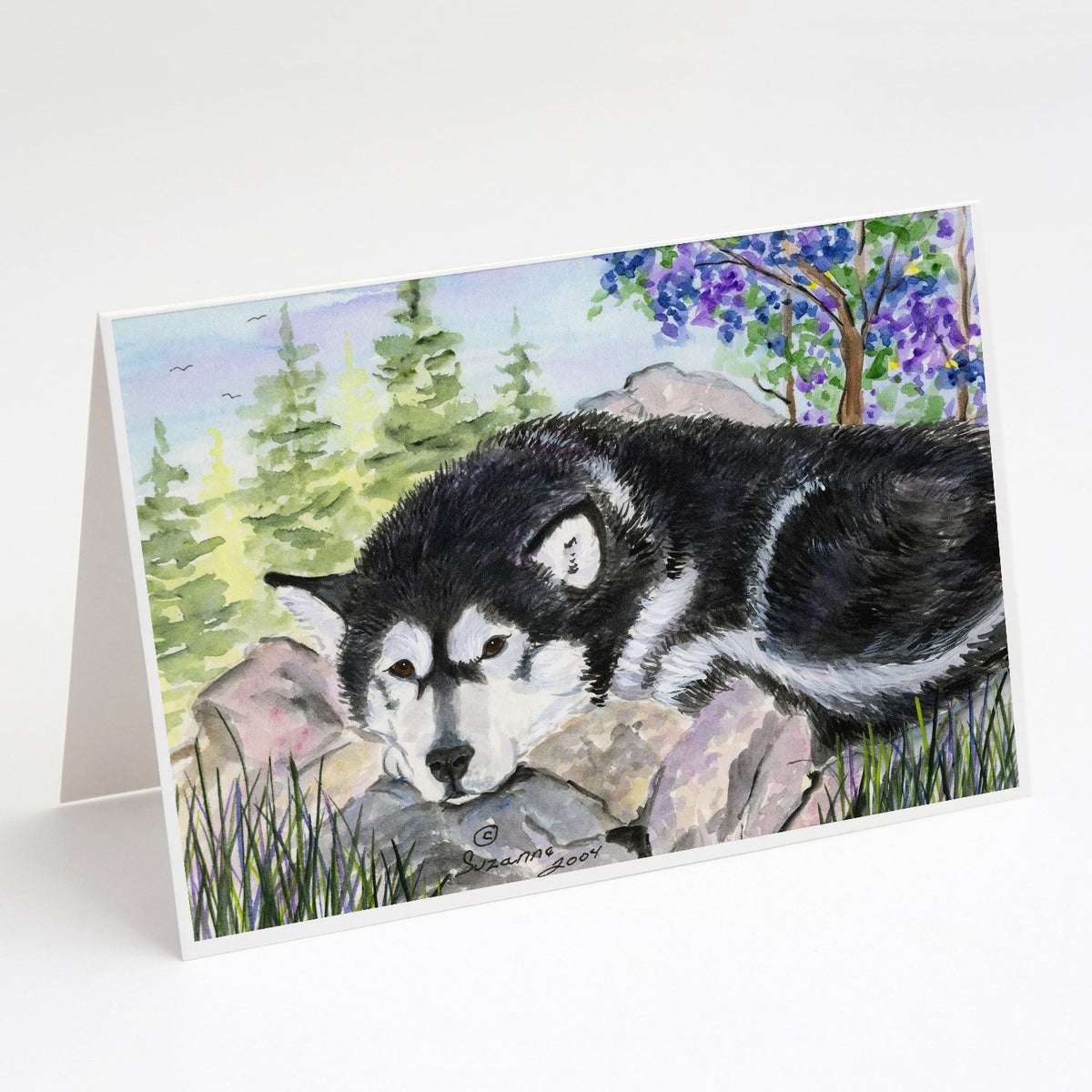 Buy this Alaskan Malamute Greeting Cards and Envelopes Pack of 8
