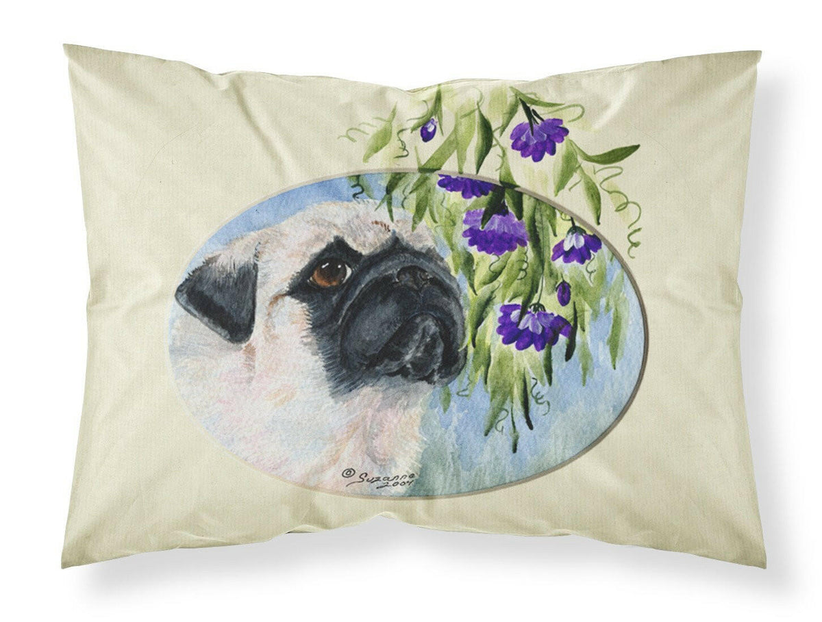 Pug Moisture wicking Fabric standard pillowcase by Caroline&#39;s Treasures