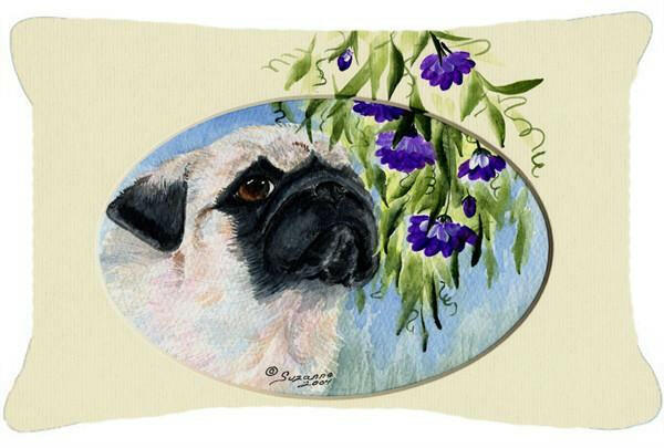 Pug Decorative   Canvas Fabric Pillow by Caroline&#39;s Treasures