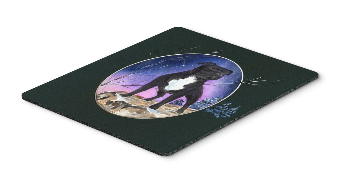 Staffie Mouse Pad / Hot Pad / Trivet by Caroline&#39;s Treasures