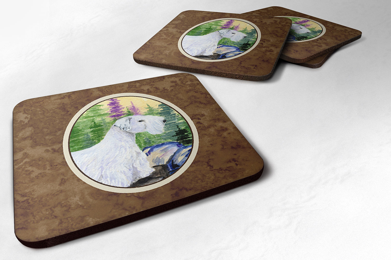 Set of 4 Sealyham Terrier Foam Coasters - the-store.com