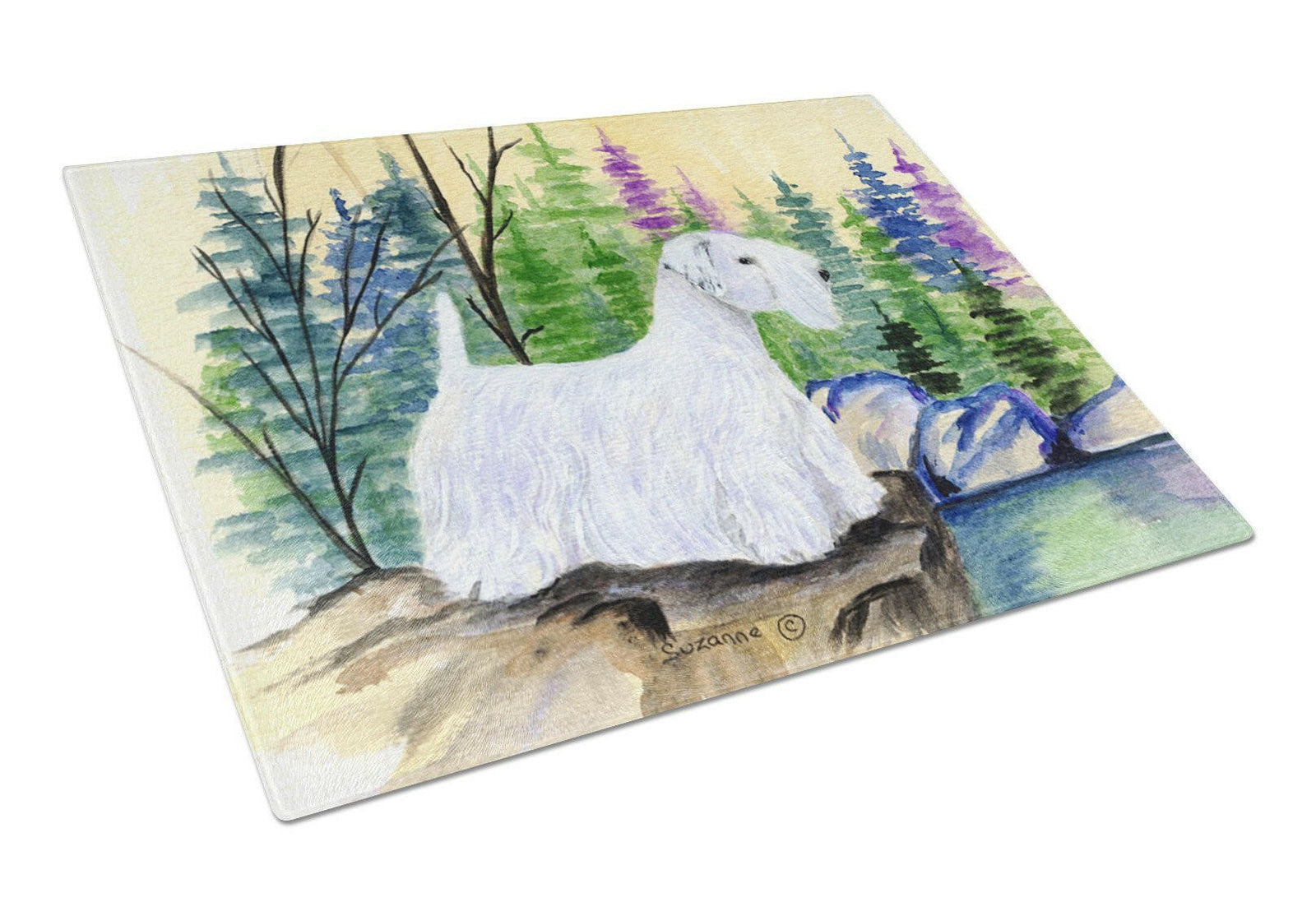 Sealyham Terrier Glass Cutting Board Large by Caroline's Treasures