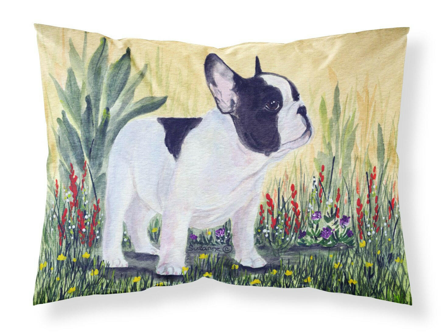 French Bulldog Moisture wicking Fabric standard pillowcase by Caroline's Treasures