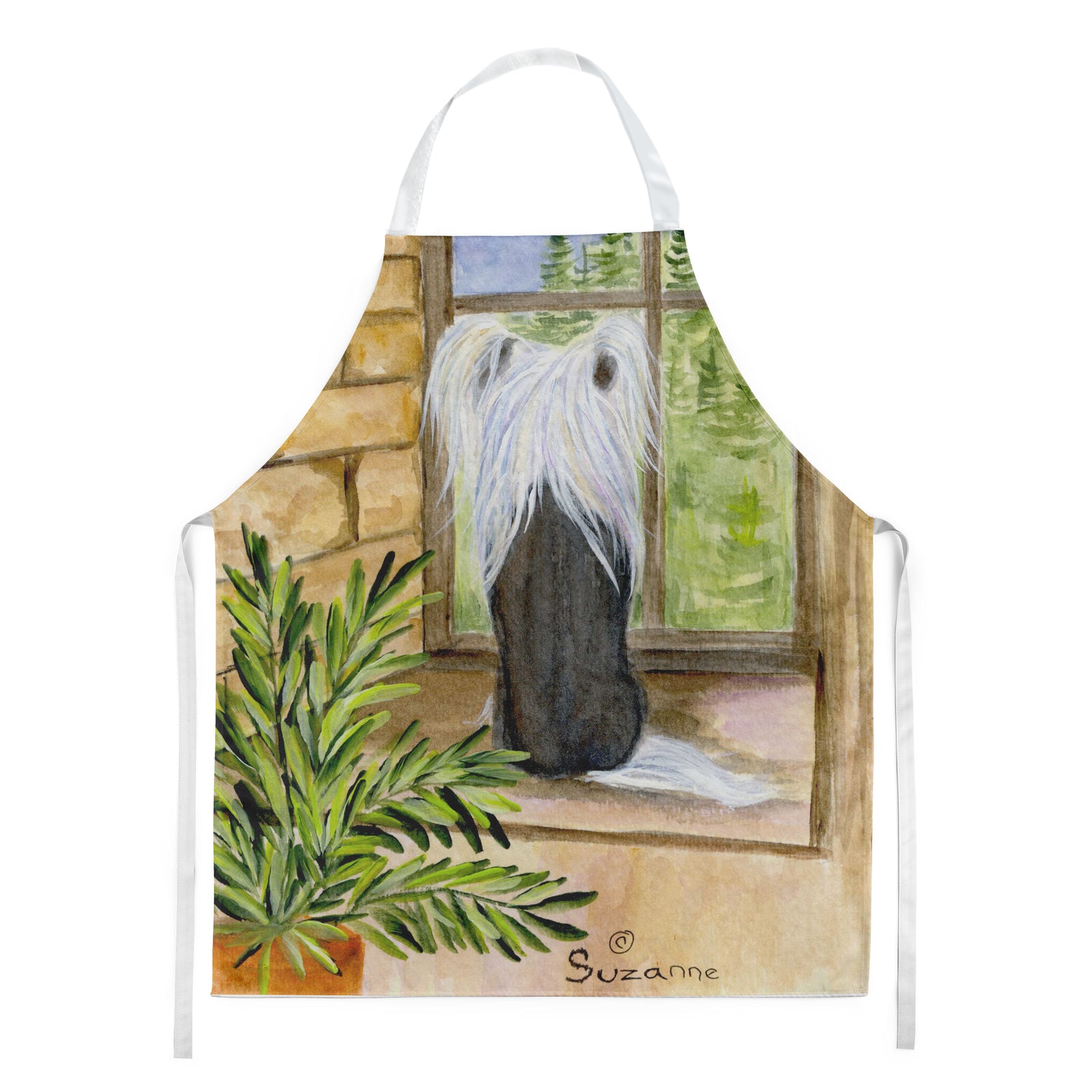 Caroline's Treasures Chinese Crested Apron – Artist-Designed Kitchen, BBQ & Craft Apron