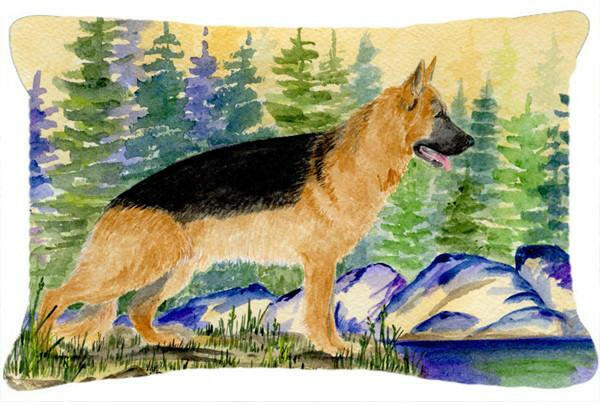 German Shepherd Decorative   Canvas Fabric Pillow by Caroline's Treasures