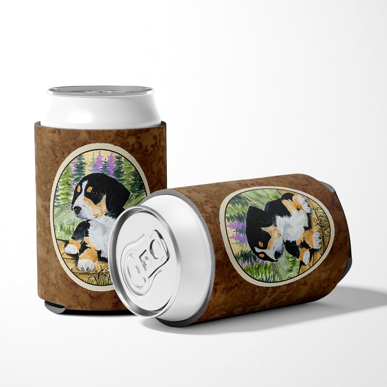 Entlebucher Mountain Dog Can or Bottle Beverage Insulator Hugger.