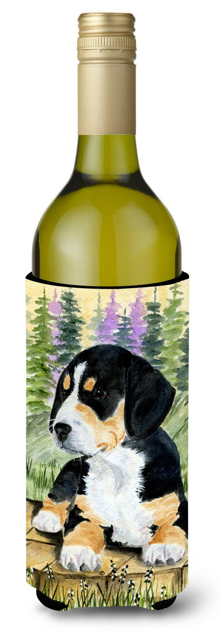 Entlebucher Mountain Dog Wine Bottle Beverage Insulator Beverage Insulator Hugger SS8132LITERK by Caroline&#39;s Treasures