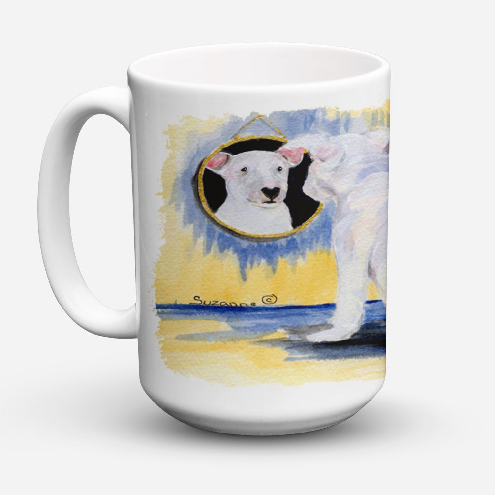 Bull Terrier Dishwasher Safe Microwavable Ceramic Coffee Mug 15 ounce SS8135CM15  the-store.com.